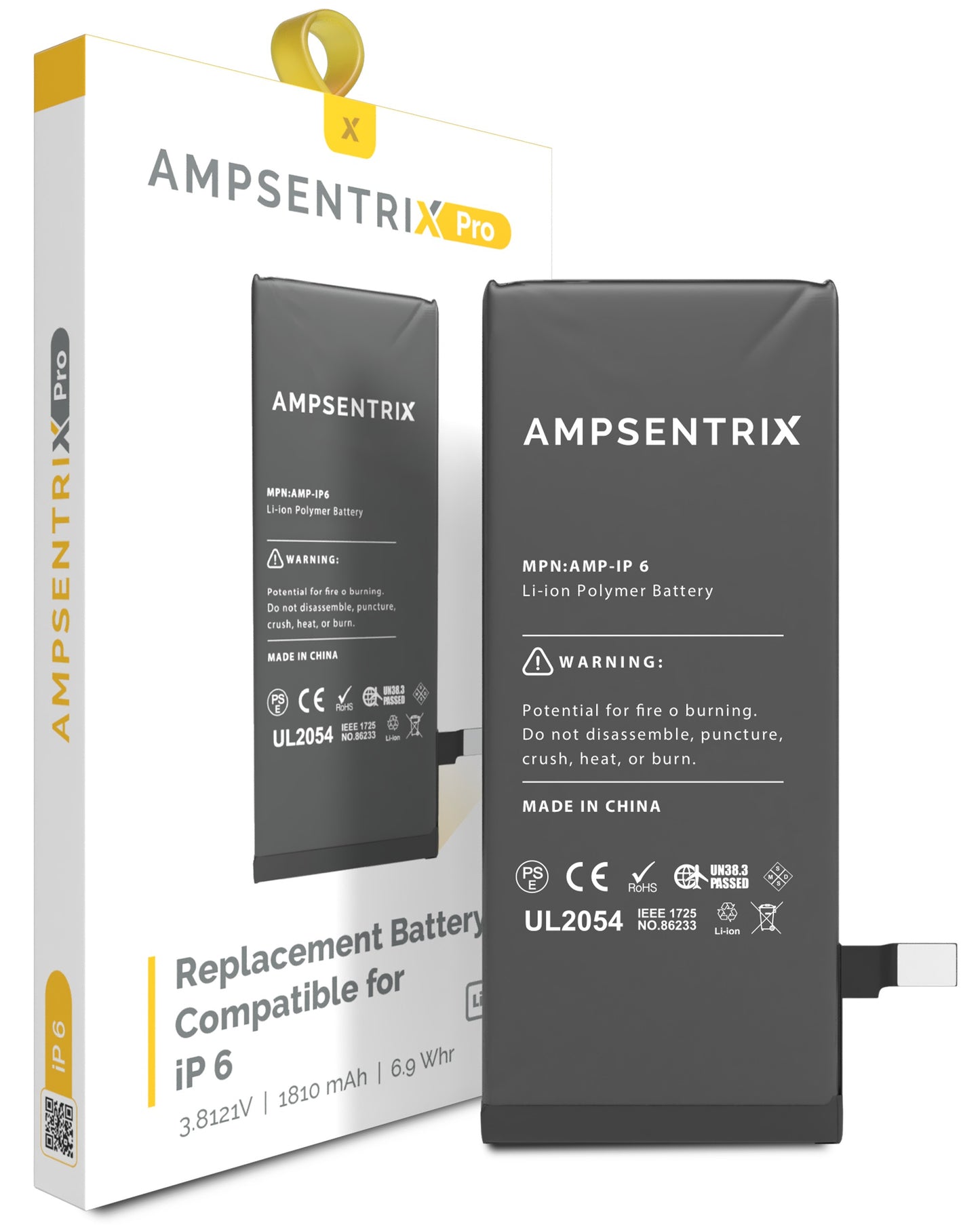 Standard Battery for iPhone 6 (AmpSentrix Pro)