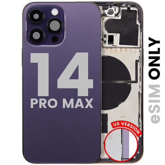 Standard Back Housing with Small Parts for iPhone 14 Pro Max (US) (B) (Deep Purple), image 1