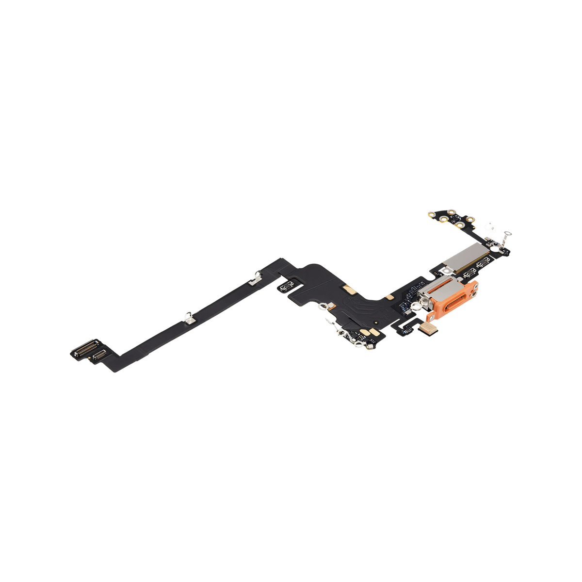 Charging Port Flex for iPhone 17 Pro Cosmic Orange International version angled front view