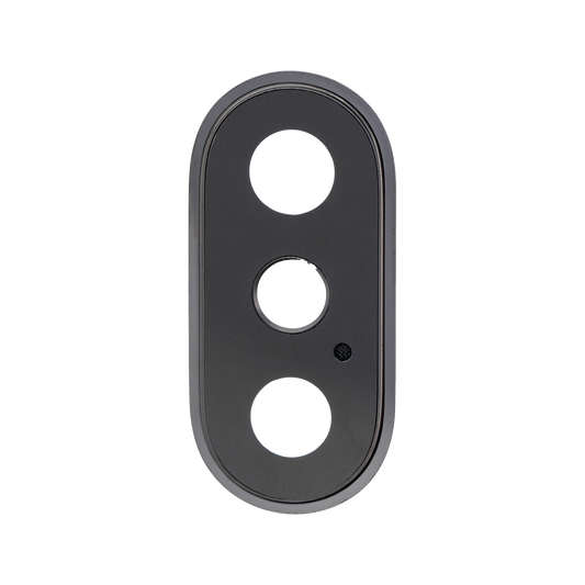 iPhone X camera lens glass (sapphire, glass only) angled front view