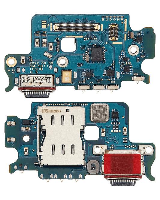 Premium Charging Port Board with Sim Card Reader for Galaxy S23 5G (S911U) (US)