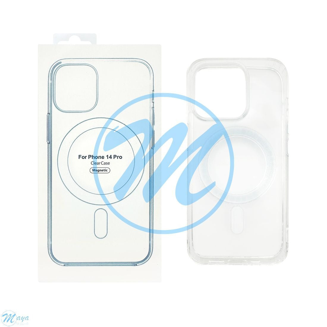 Mag Safe Case for Apple iPhone 14 (Clear)