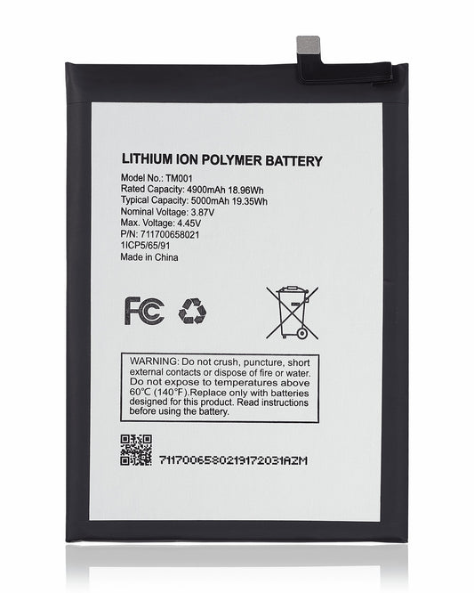 Replacement Battery Compatible For T-Mobile Revvl 6 Pro / Revvl 6X Pro 5G / Revvl V+ 5G / Boost Mobile Celero 5G Plus (TM001)