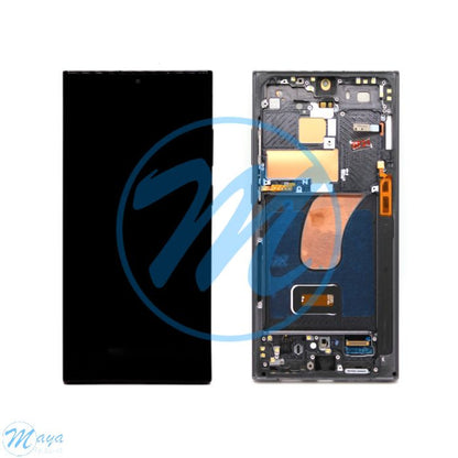 Screen Replacement Part Compatible for Samsung S23 Ultra 5G (Generic)(Phantom Black)
