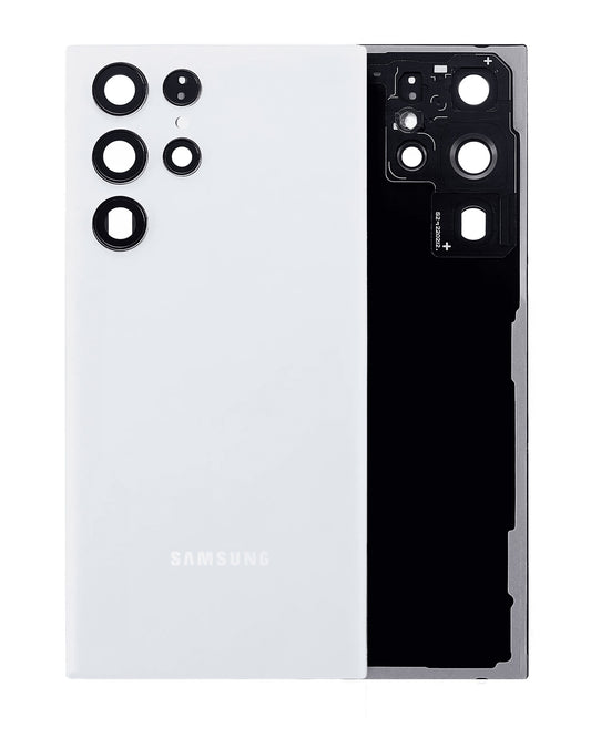 Back Panel Replacement for Samsung Galaxy S22 Ultra 5G (Service Pack) (White)