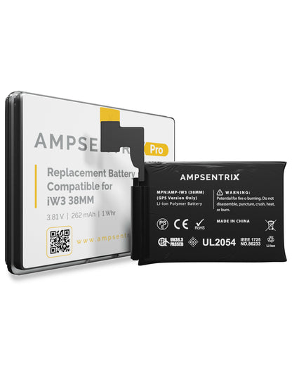 Battery Replacement for Apple iWatch Series 3 (38MM) (GPS) (Pro)