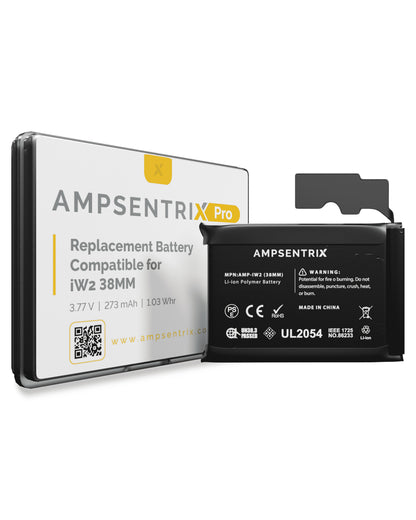 Standard Battery for Watch Series 2 (38MM) (AmpSentrix Pro)