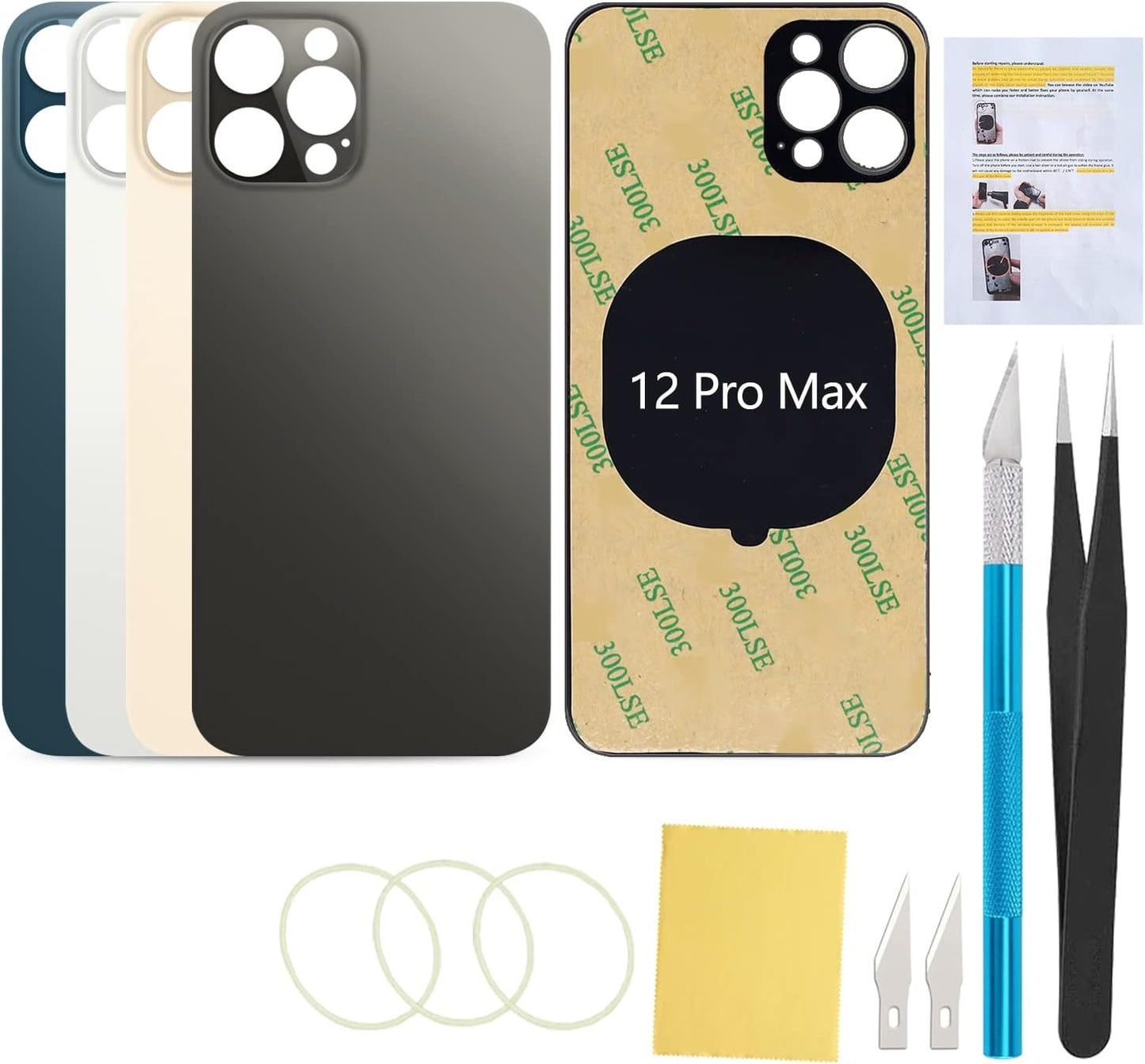 Backglass Replacement for Apple iPhone 12 Pro Max (Graphite)