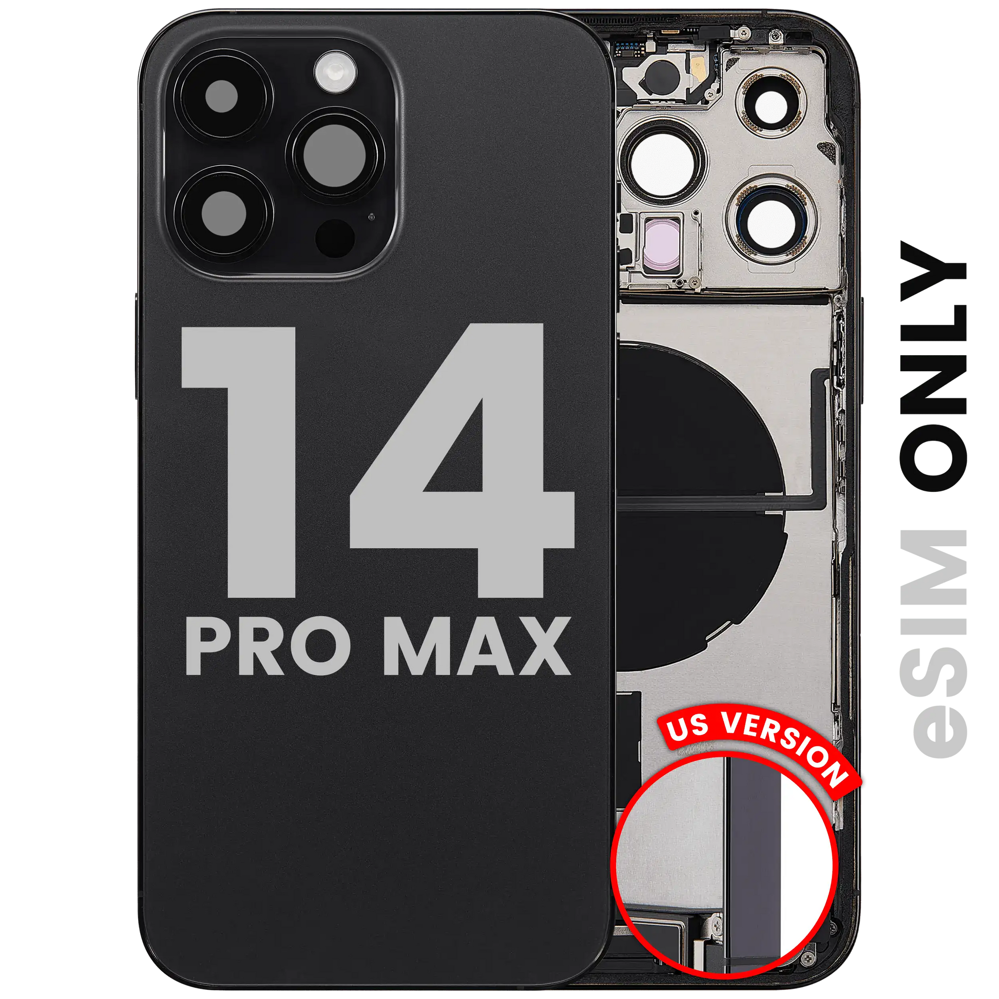 1772518386PremiumBackHousingwithChargingPortFlexandSmallPartsforiPhone14ProMaxAPullUSSpaceBlack1