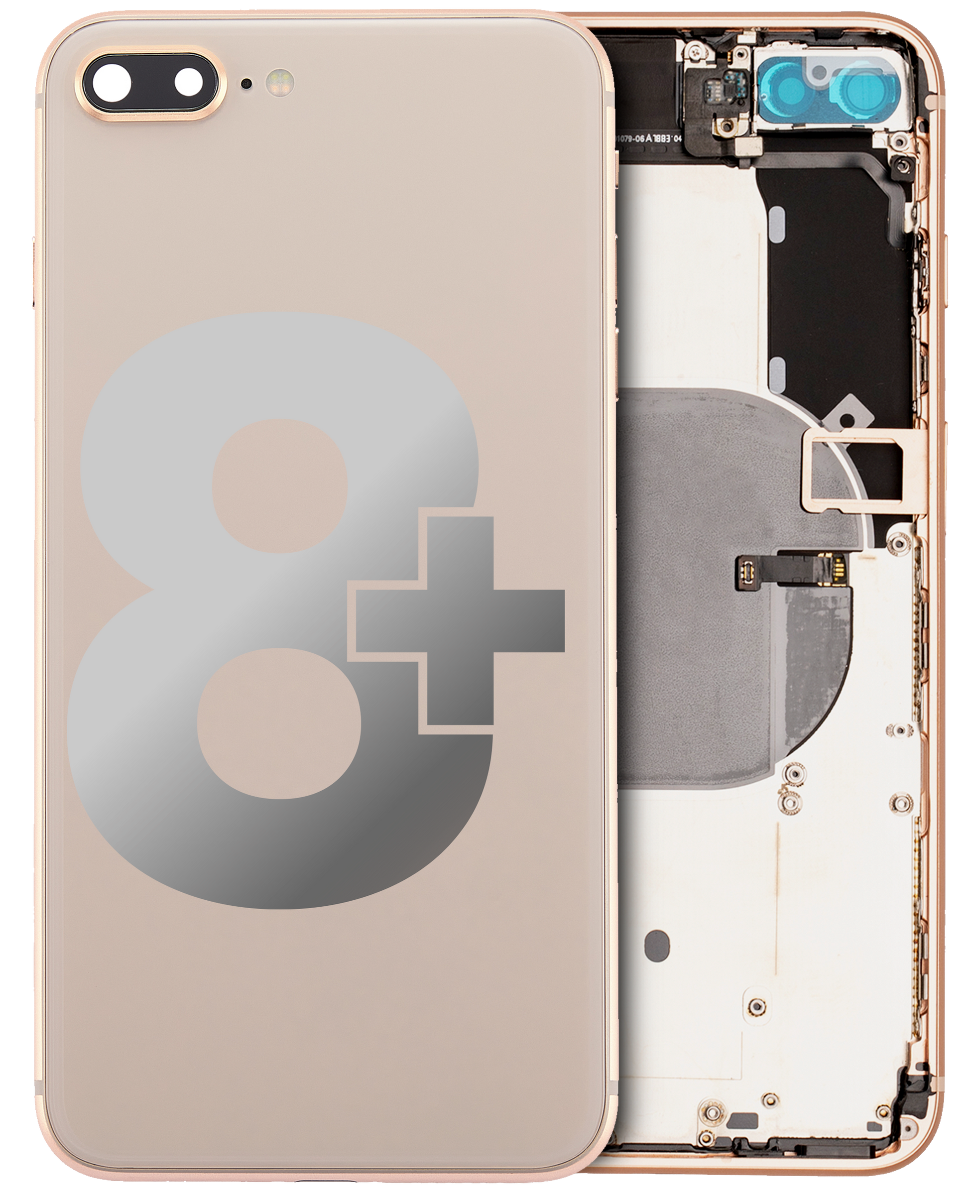 1784181316EconomyBackHousingwithSmallComponentsCompatiblewithiPhone8PlusUsedOEMPullGradeC1