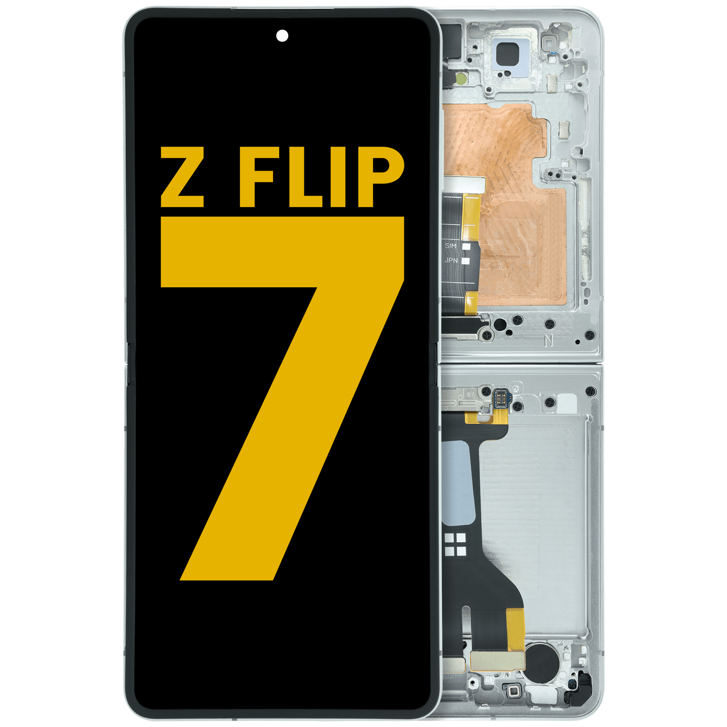 1786687325PremiumRefurbishedInnerOLEDScreenAssemblywithFrameCompatiblewithSamsungGalaxyZFlip75GUSInternational1