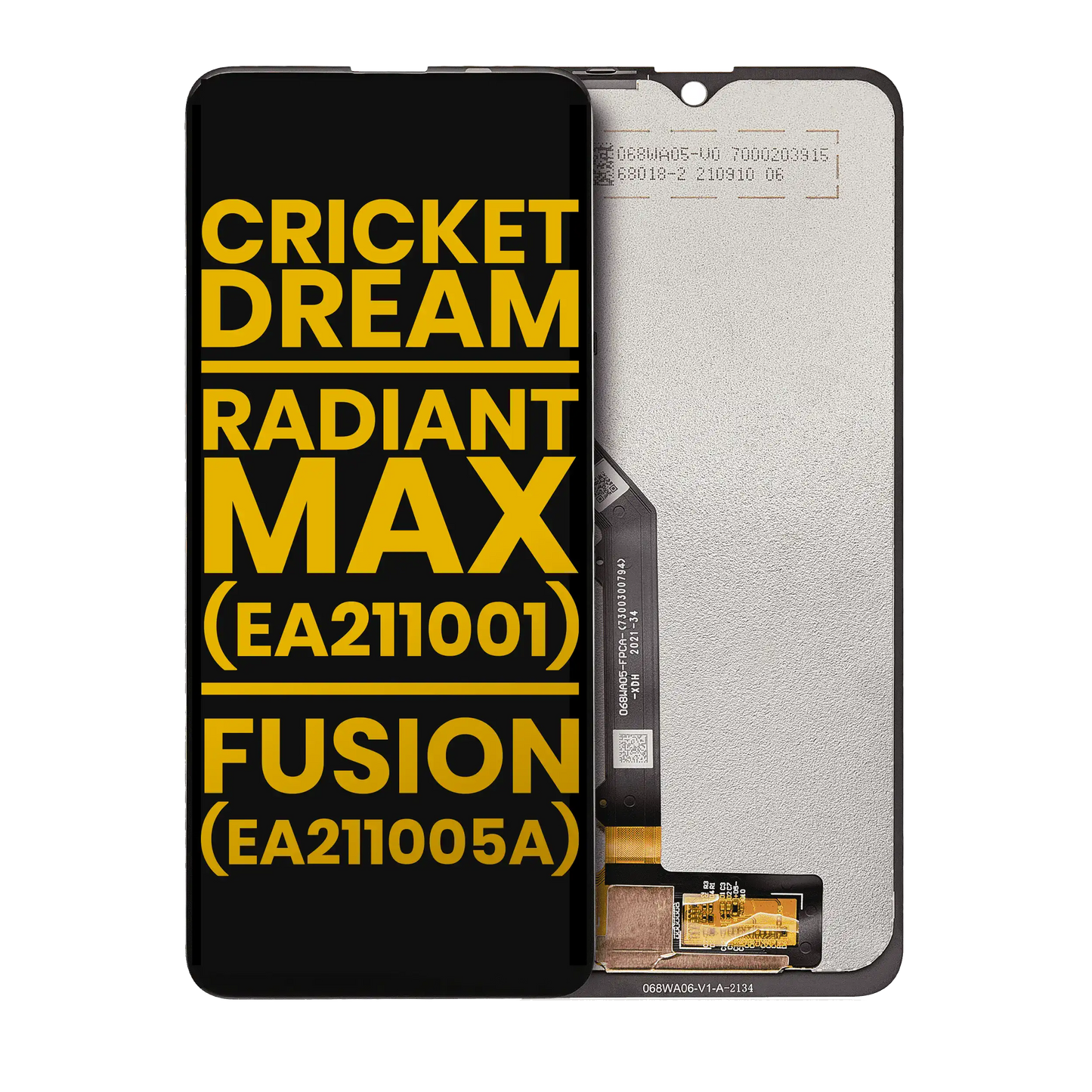 1788586799PremiumScreenAssemblyReplacementCompatiblewithCricketDream5GATTRadiantMax5GFusion5GWithoutFrameFactoryReclaimed1
