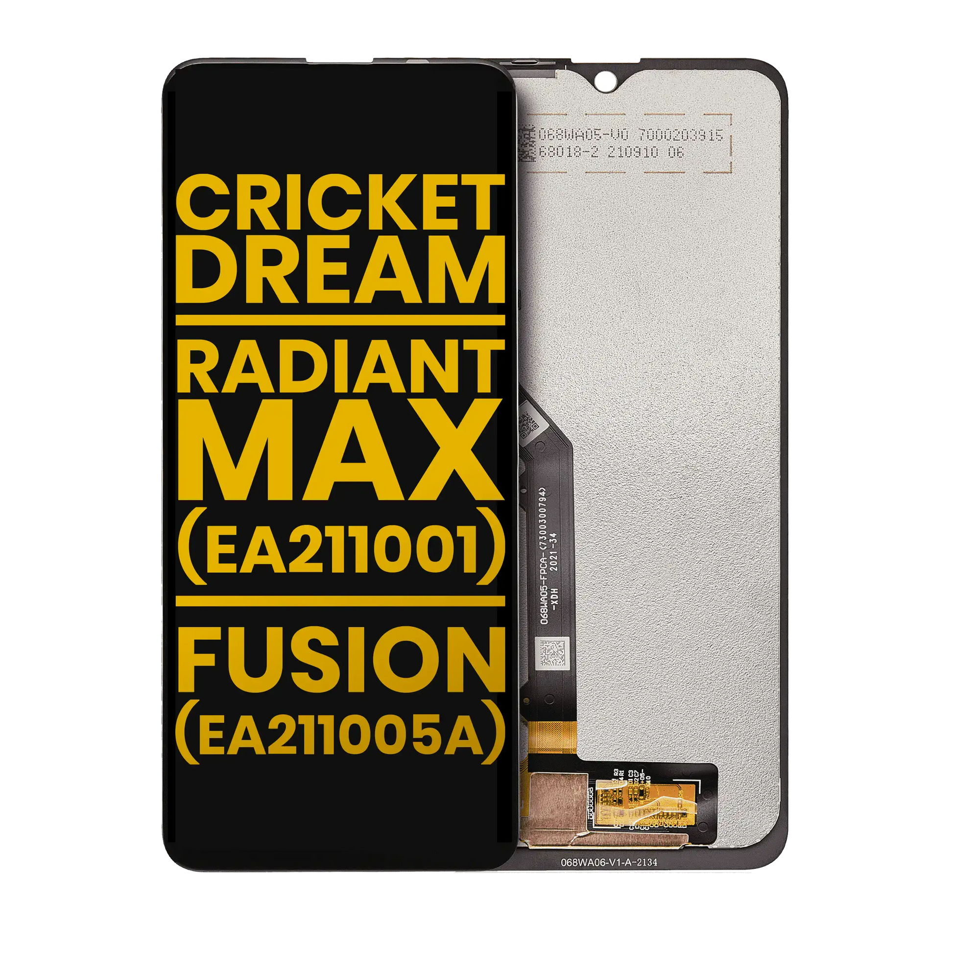 1788586799PremiumScreenAssemblyReplacementCompatiblewithCricketDream5GATTRadiantMax5GFusion5GWithoutFrameFactoryReclaimed1