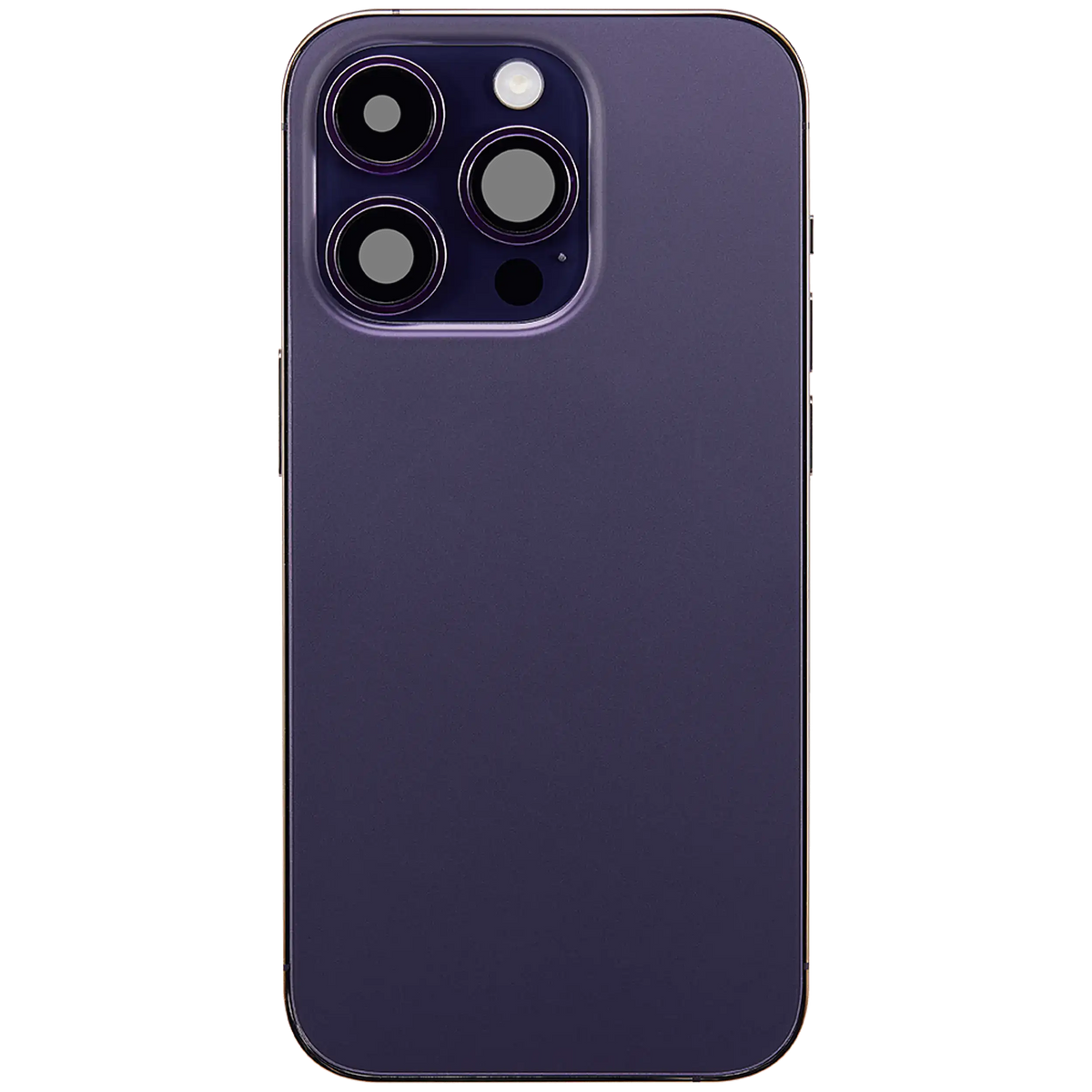 1791786314BackHousingWChargingPortFlexSmallPartsForiPhone14ProUSVersionUsedOEMPullGradeBDeepPurple4
