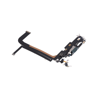 Charging Port Flex for iPhone 13 Pro Max Alpine Green angled front view