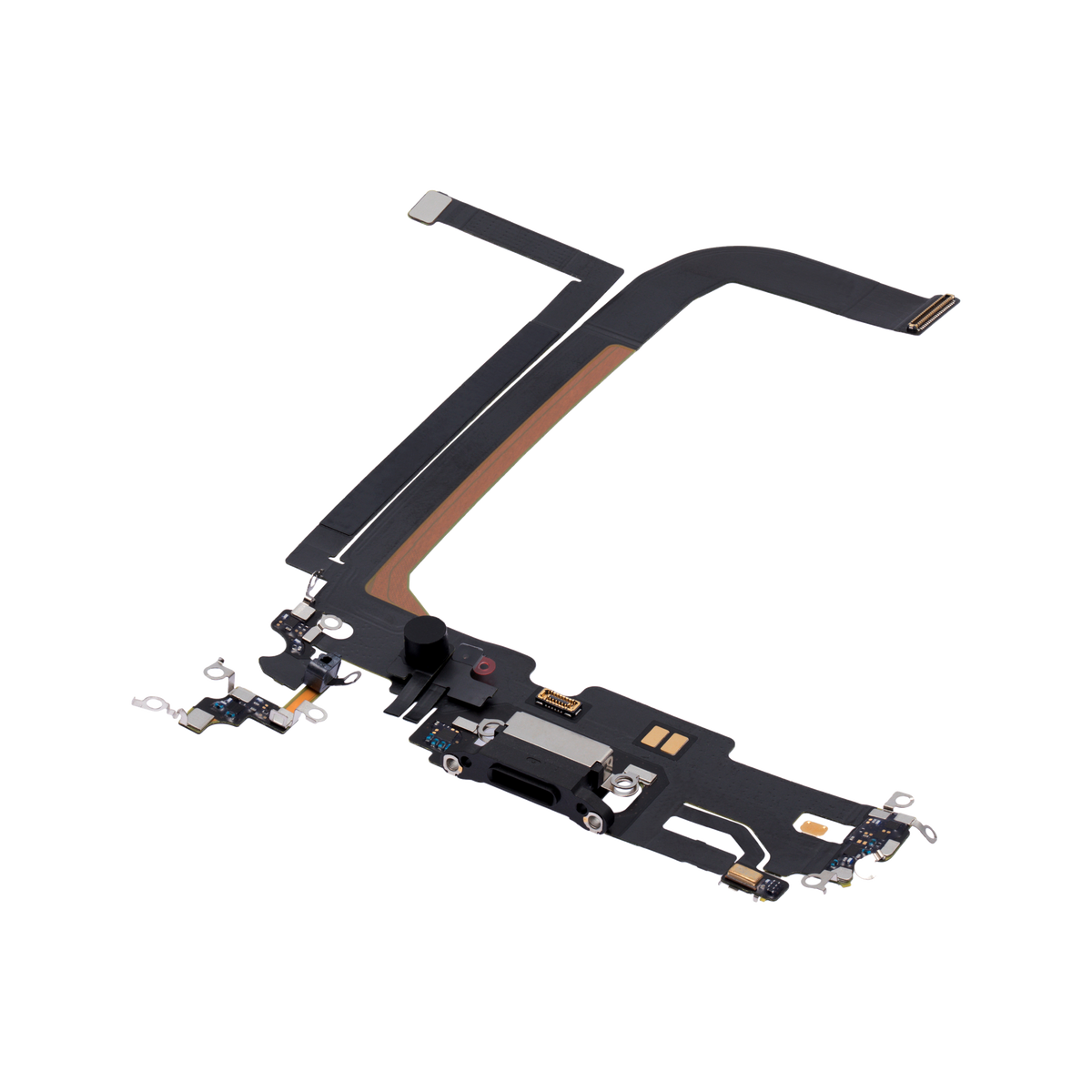 Charging Port Flex for iPhone 13 Pro Max Graphite angled front view