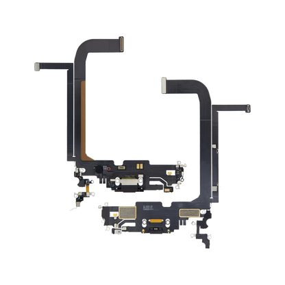 Charging Port Flex for iPhone 13 Pro Max Graphite front and back view