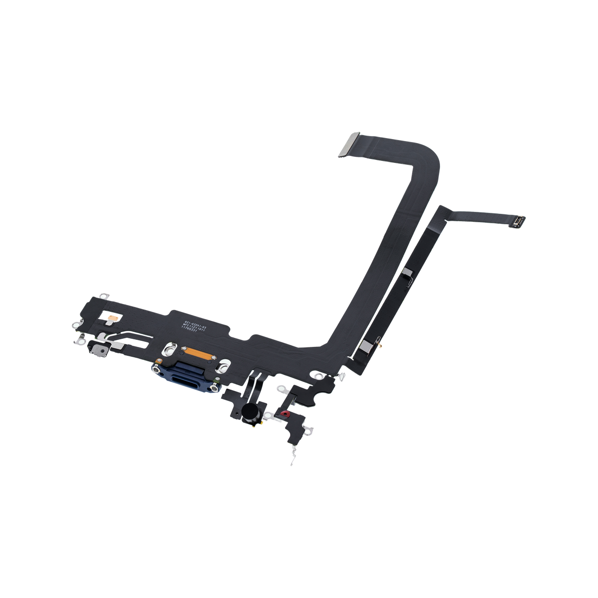 Charging Port Flex for iPhone 13 Pro Max Sierra Blue angled front view