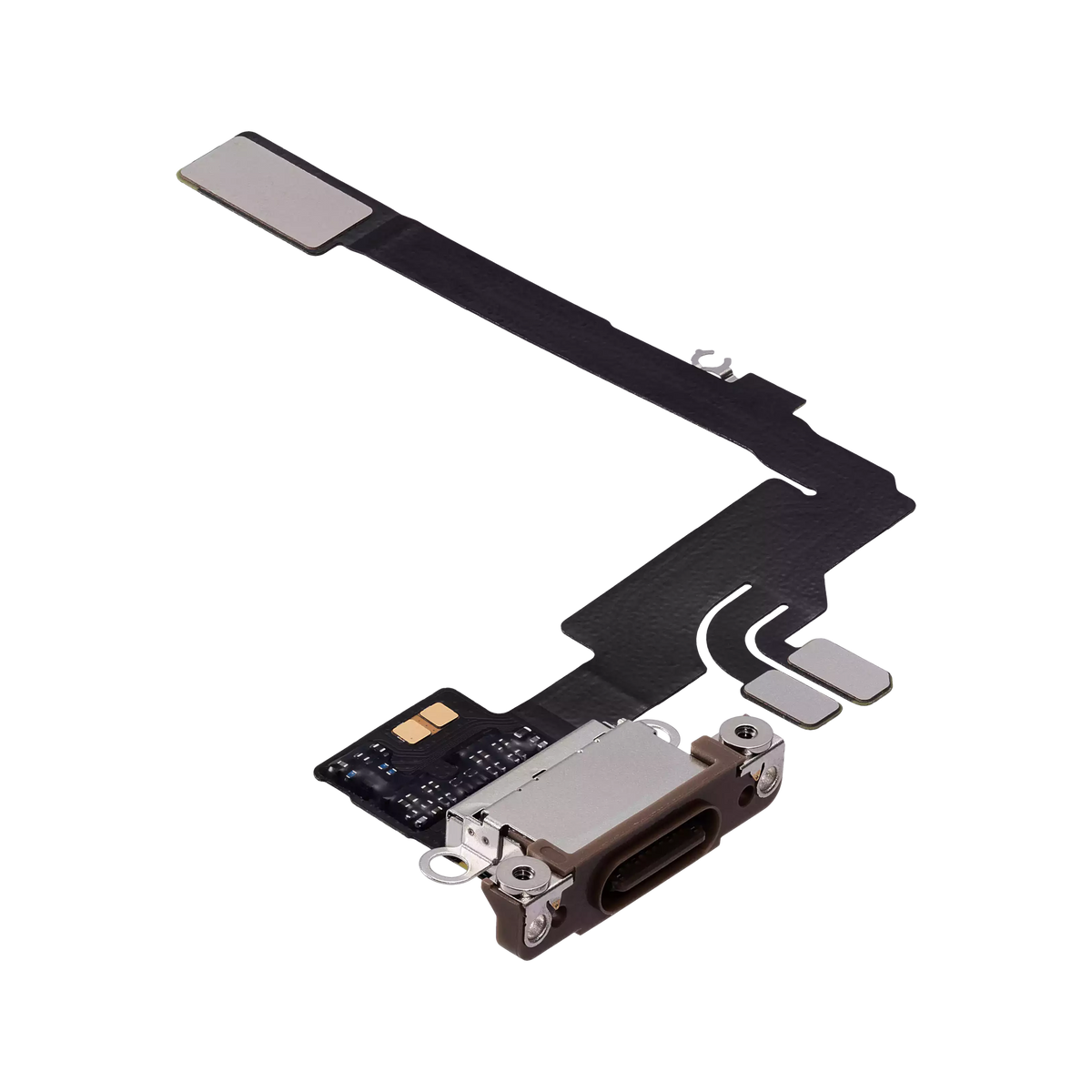 Charging Port Flex for iPhone 16 Pro Desert Titanium angled front view
