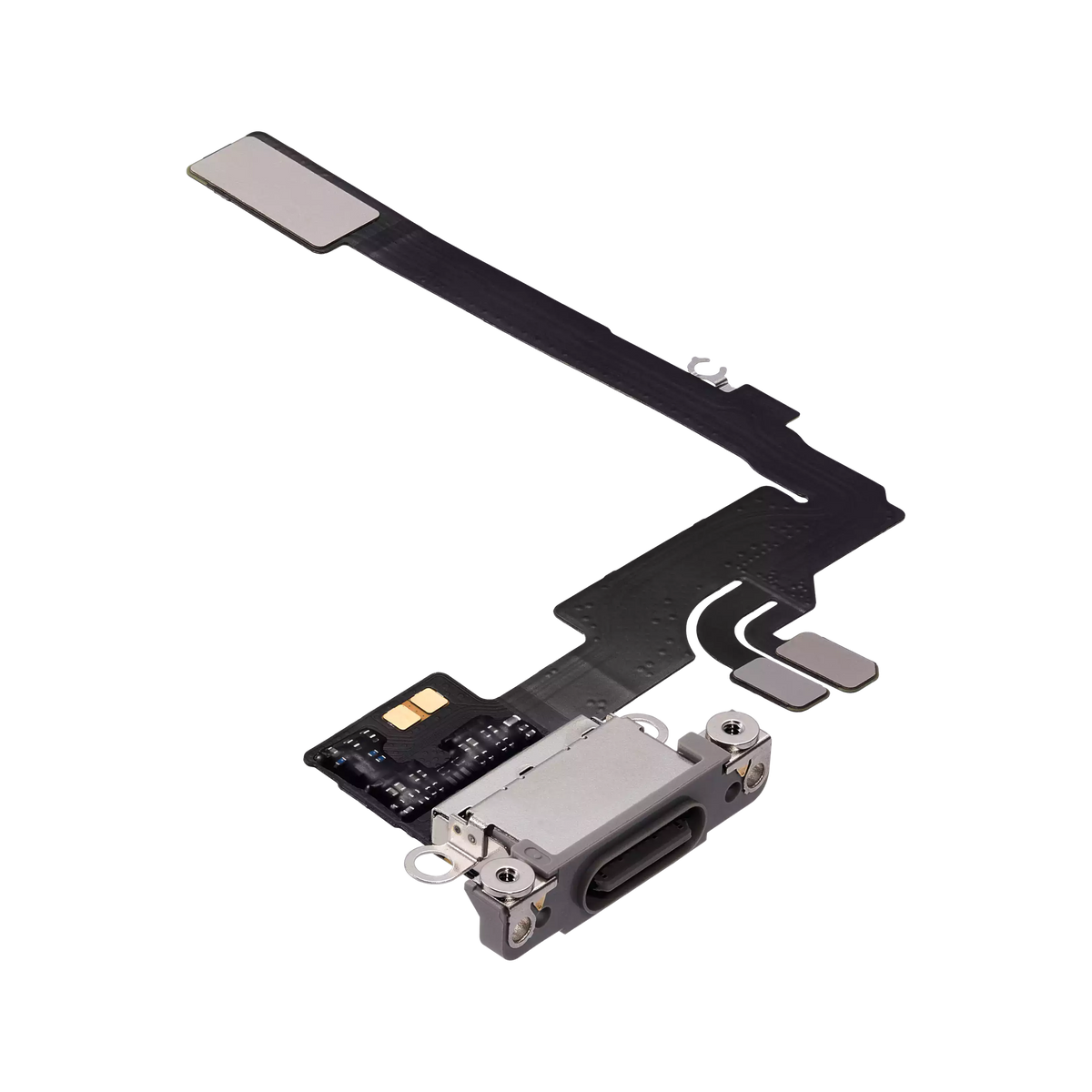 Charging Port Flex for iPhone 16 Pro Natural Titanium angled front view