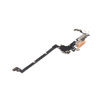 Charging Port Flex for iPhone 17 Pro Cosmic Orange US version angled front view