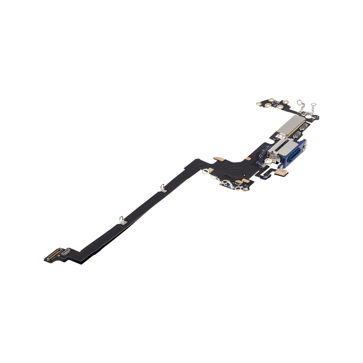 Charging Port Flex for iPhone 17 Pro Deep Blue US version angled front view