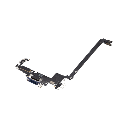 Charging Port Flex for iPhone 17 Pro Max Deep Blue US version angled back view