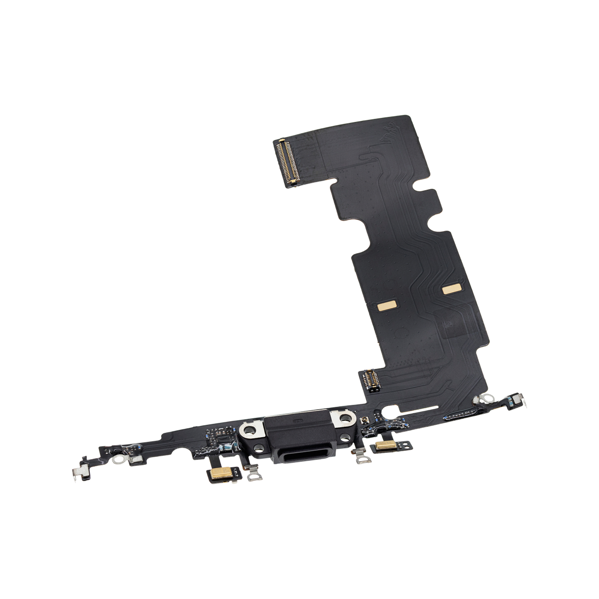 Charging Port Flex for iPhone 8 Plus Space Gray angled front view