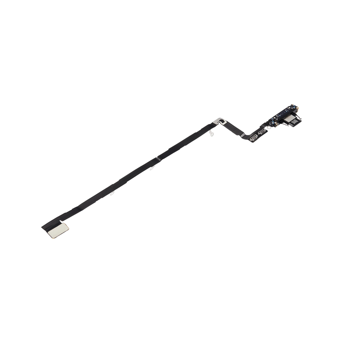 Charging Port Flex for iPhone Air Space Black angled front view