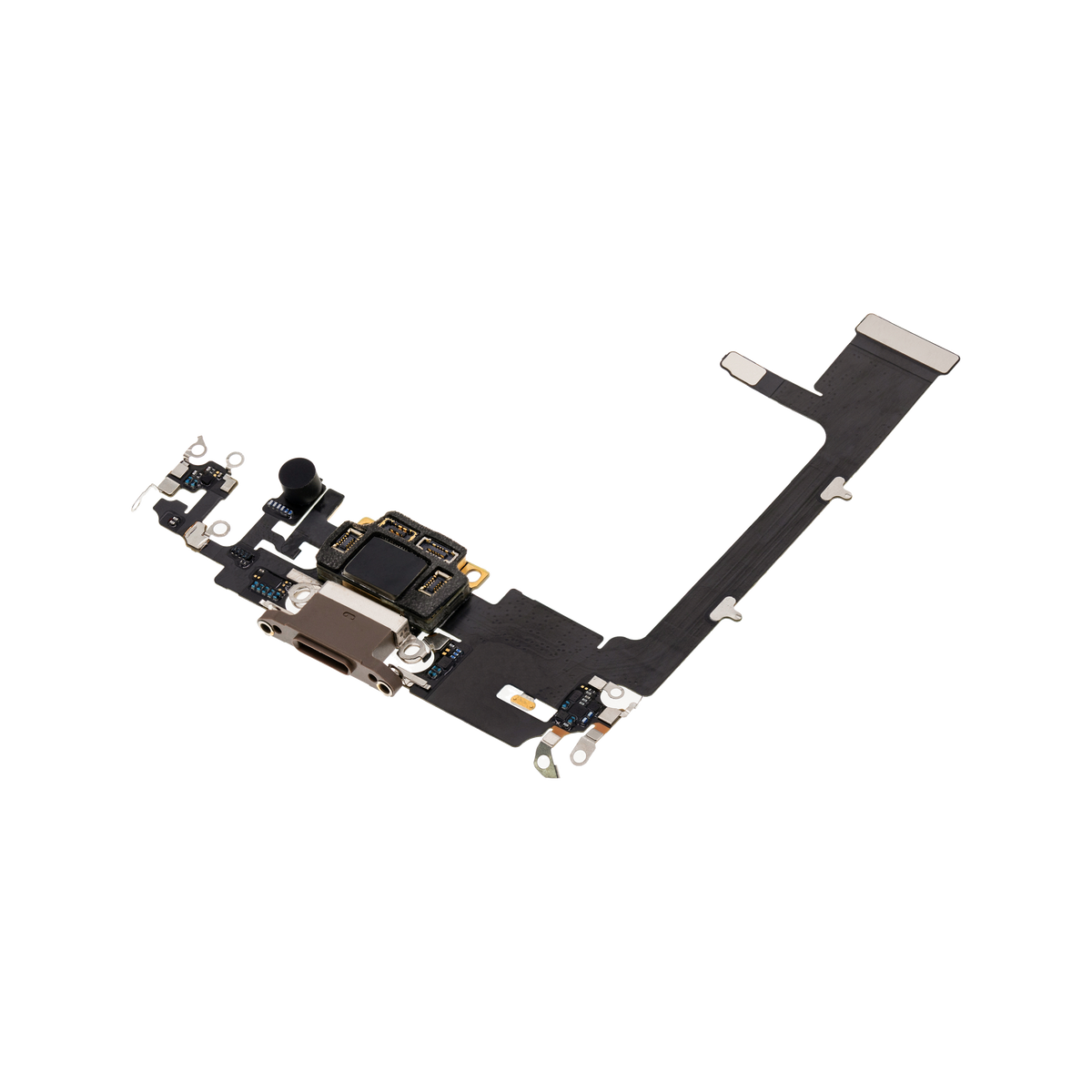 Charging Port Flex with Board for iPhone 11 Pro Gold angled front view