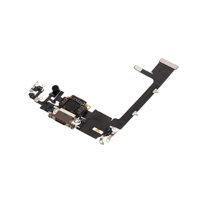 Charging Port Flex with Board for iPhone 11 Pro Gold angled front view