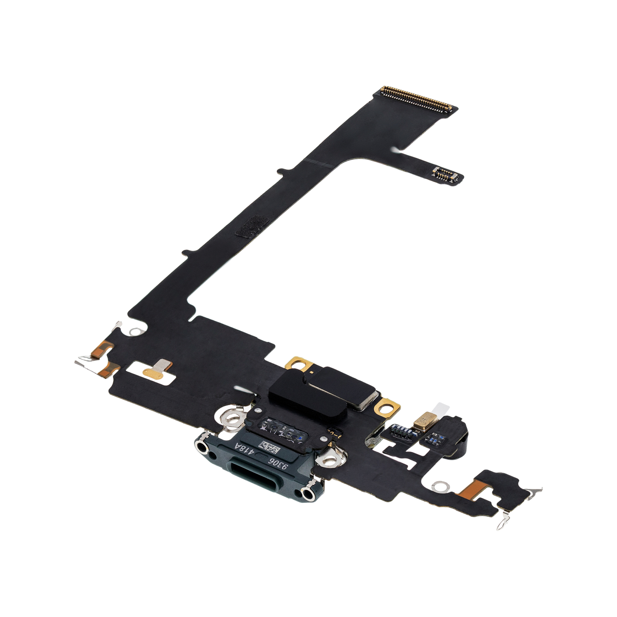 Charging Port Flex with Board for iPhone 11 Pro Midnight Green angled front view