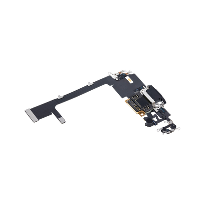 Charging Port Flex with Board for iPhone 11 Pro Space Gray angled back view