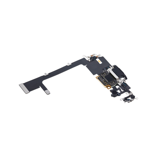 Charging Port Flex with Board for iPhone 11 Pro Space Gray angled back view