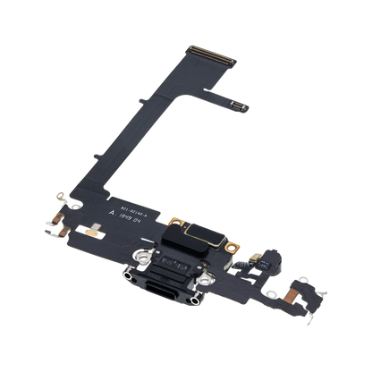 Charging Port Flex with Board for iPhone 11 Pro Space Gray angled front view