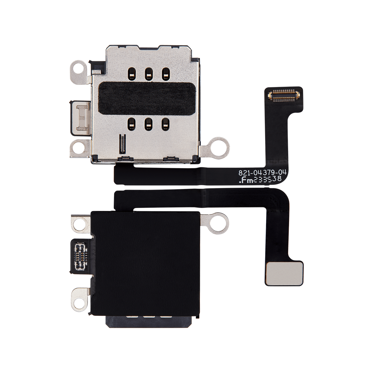 Dual SIM Card Reader for iPhone 15 front and back view