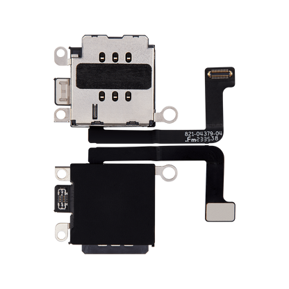 Dual SIM Card Reader for iPhone 15 front and back view