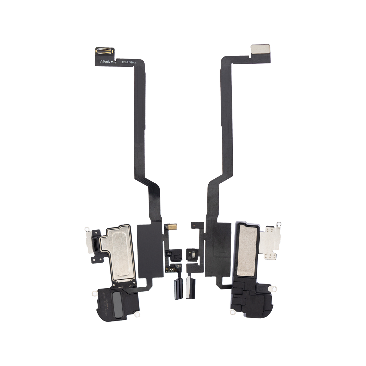 Ear Speaker with Proximity Sensor Flex for iPhone X front and back view