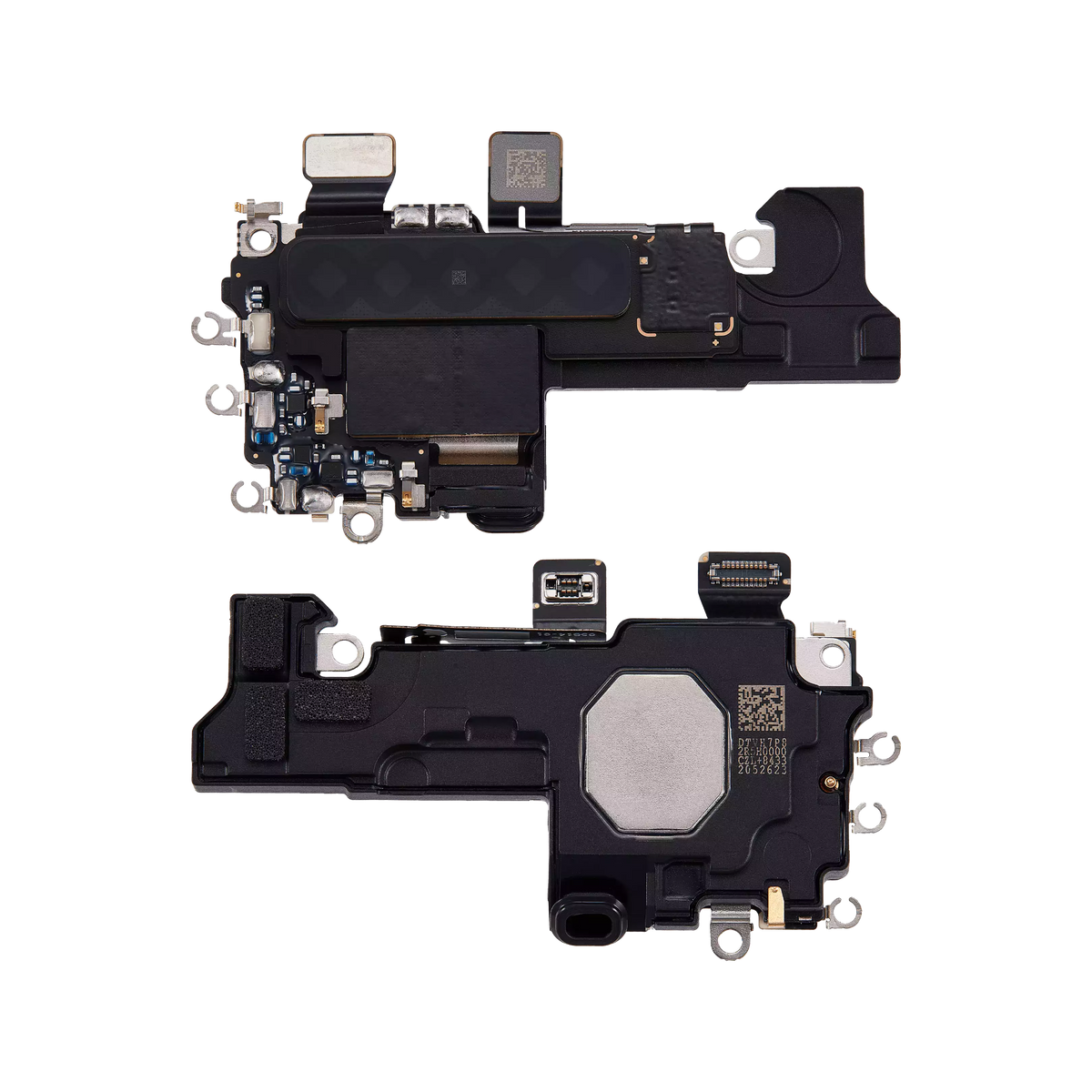 Ear Speaker with Wi-Fi Flex for iPhone 16 front and back view