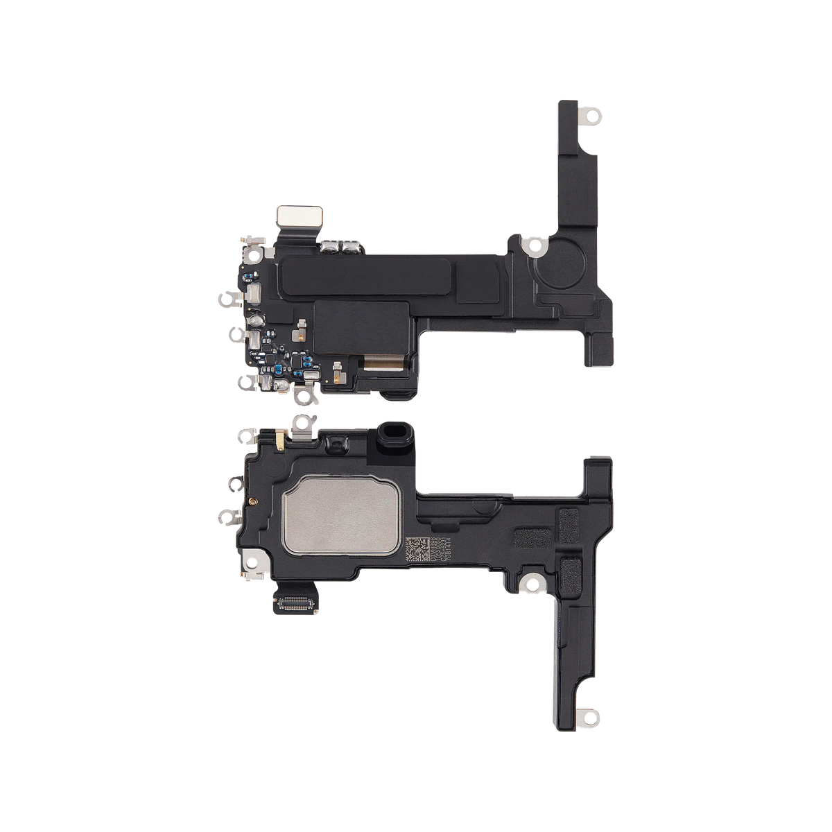 Ear Speaker with Wi-Fi Flex for iPhone 16 Plus International version front and back view