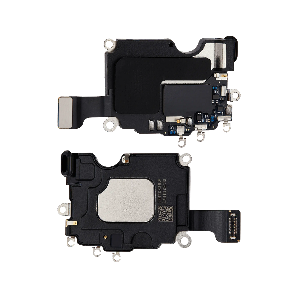 Ear Speaker with Wi-Fi Flex for iPhone 16 Pro Max International version front and back view