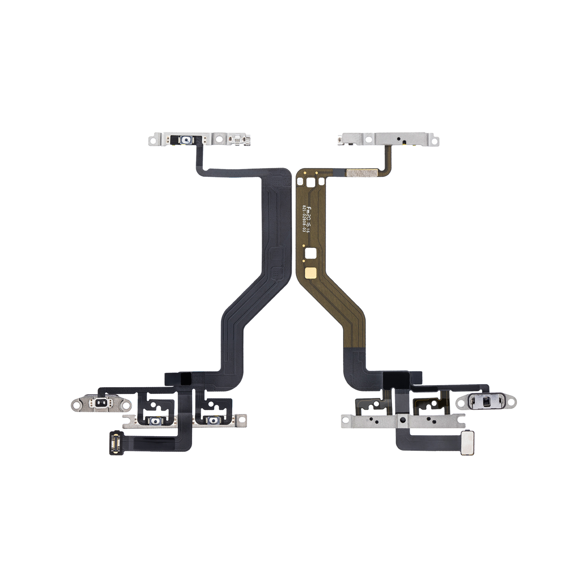 Power and Volume Button Flex for iPhone 12 Mini front and back view