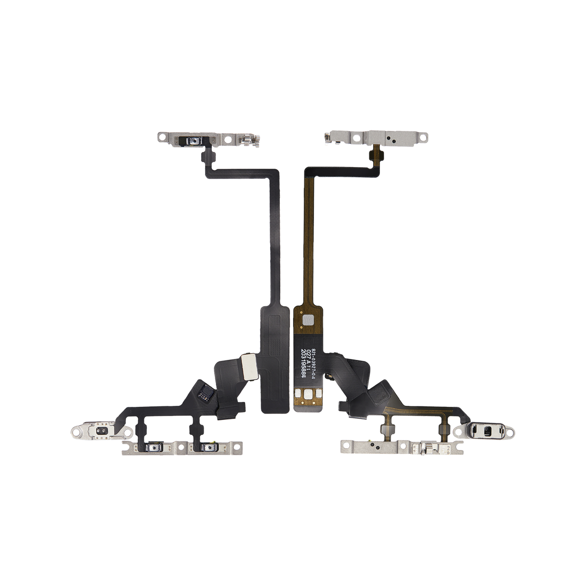 Power and Volume Button Flex for iPhone 14 Pro front and back view
