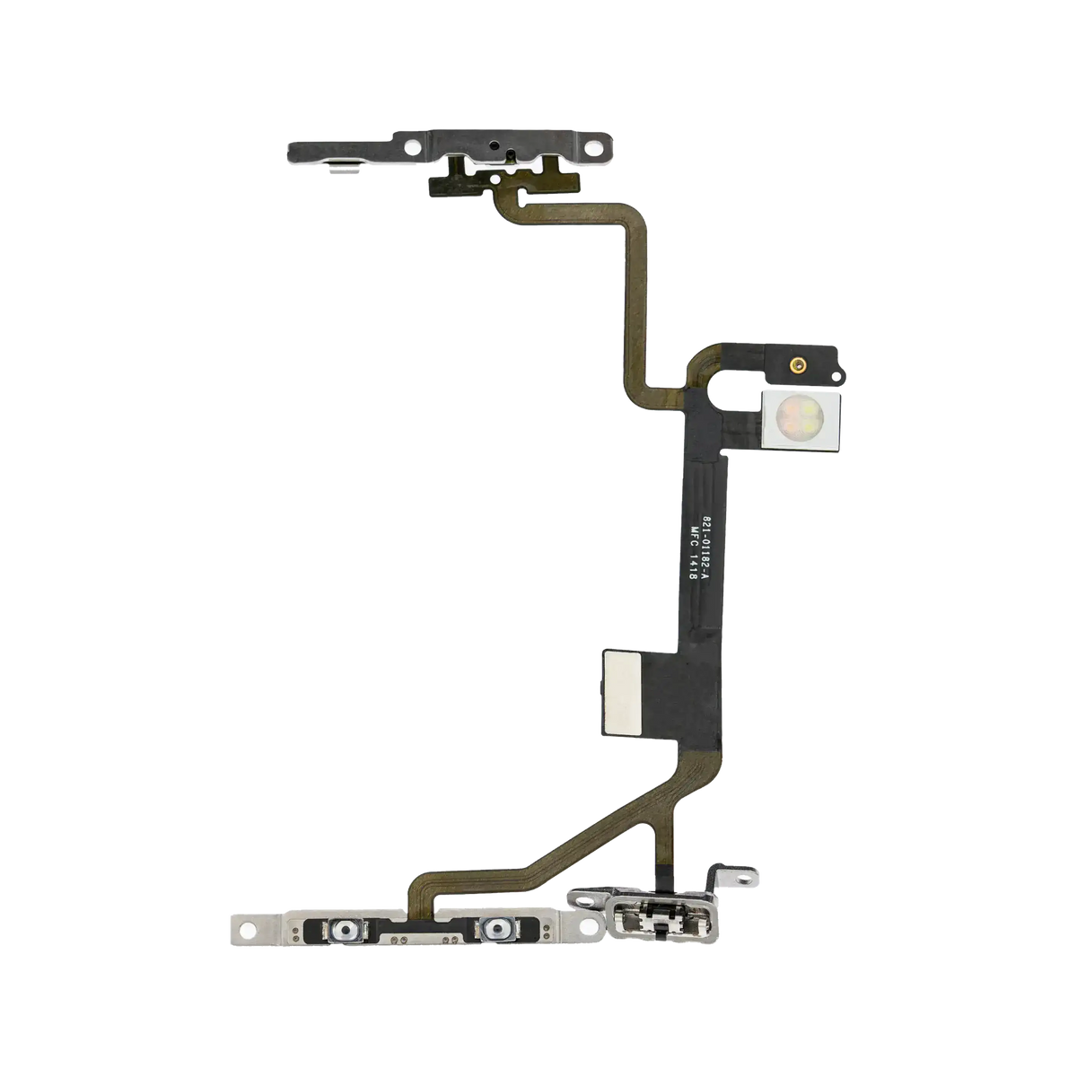 Power and Volume Button Flex for iPhone SE (2020) / SE (2022) angled back view
