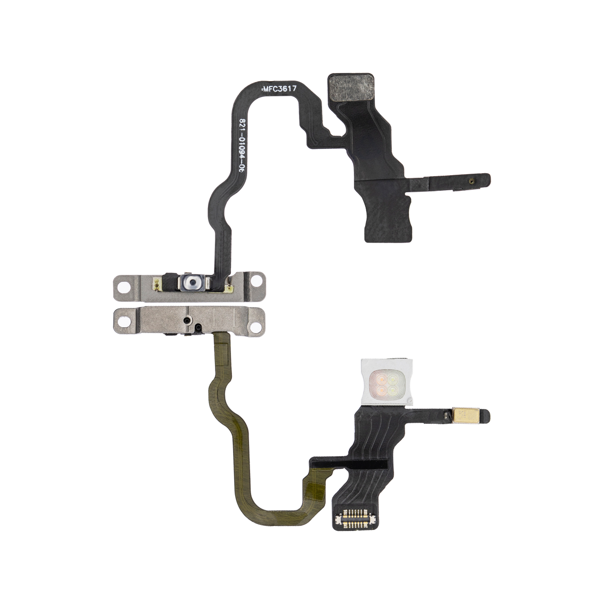 Power Button Flex for iPhone X front and back view