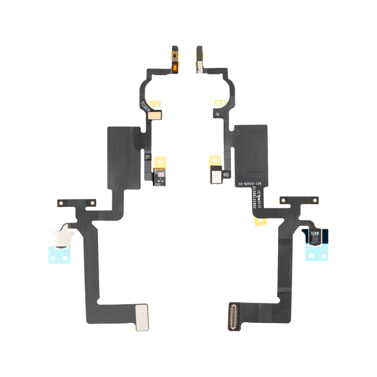 Proximity and Ambient Light Sensor Flex for iPhone 12 / 12 Pro front and back view