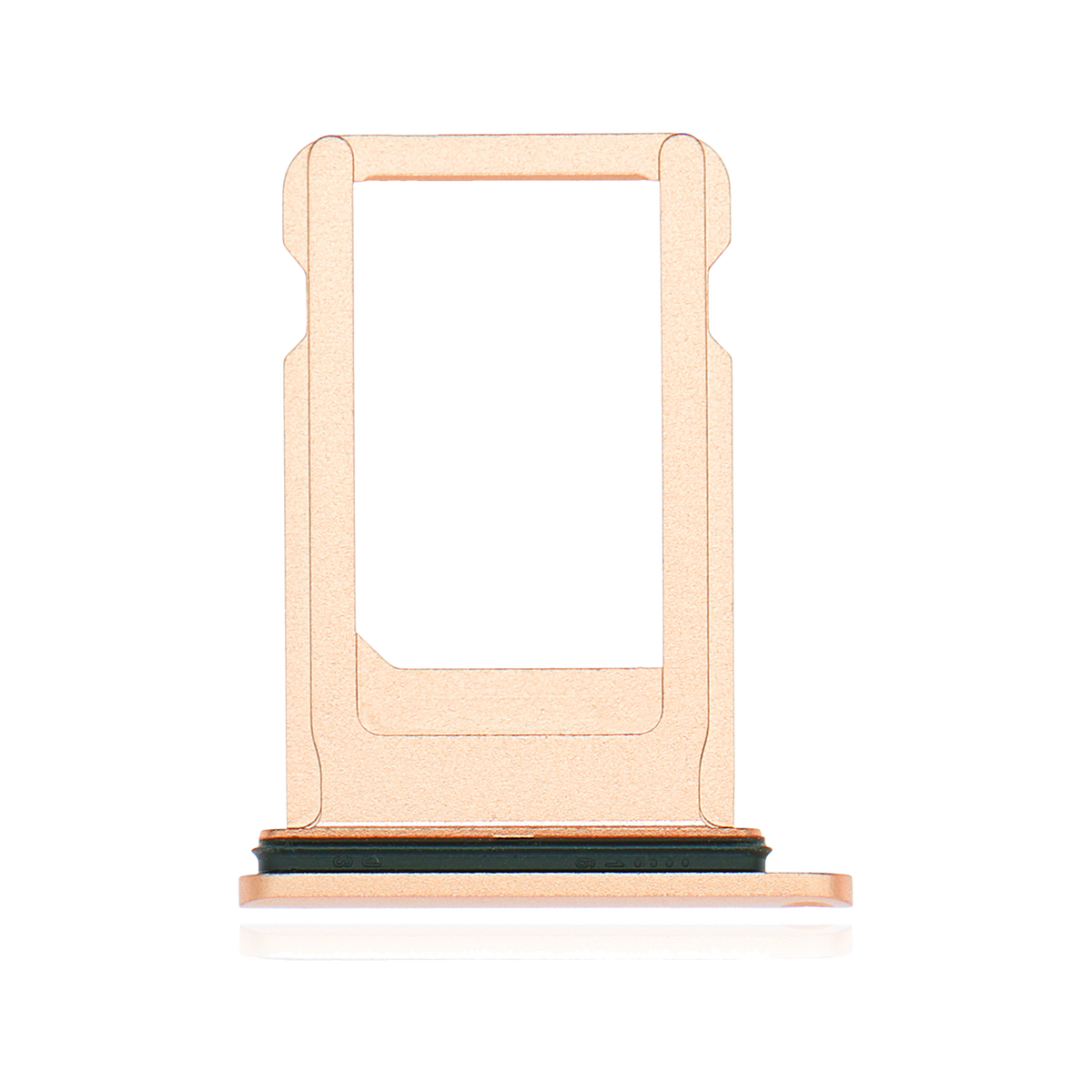 SIM Card Tray for iPhone 8 Plus Gold angled front view