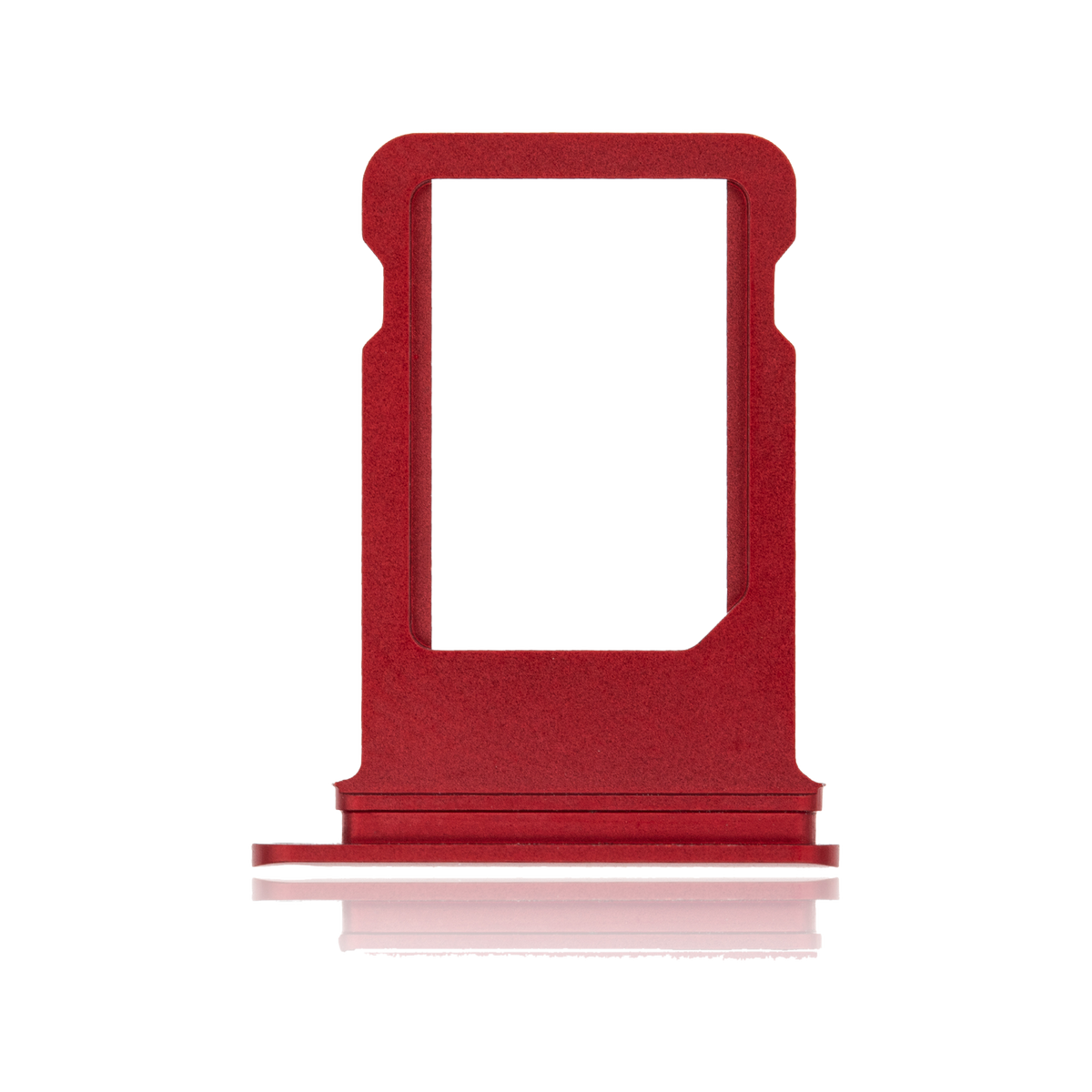 SIM Card Tray for iPhone 8 Plus Red angled front view