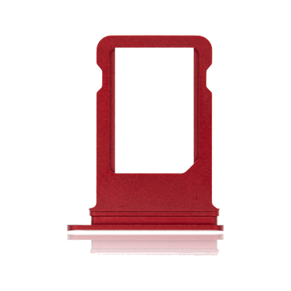 SIM Card Tray for iPhone 8 Plus Red angled front view