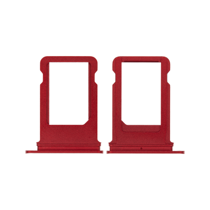 SIM Card Tray for iPhone 8 Plus Red front and back view